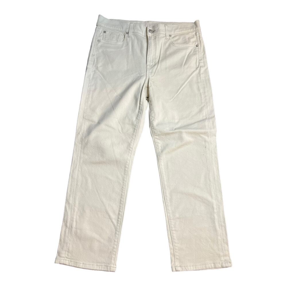 AYR All Year Round The Frenchie 30 Cream Ivory Jeans Preppy Casual DEnim Ecru
